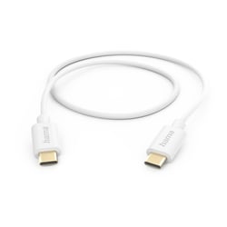 Cabo USB-C 2.0 para USB-C 1m Branco - Hama HAM201590