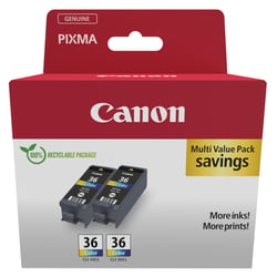 CANON CLI-36 Ink Cartridge Twin Pack - Canon 1511B025
