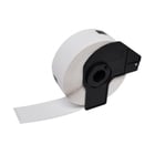 Brother DK11218 - Etiquetas circulares genéricas pré-cortadas - Diâmetro 24 mm - 1000 unidades - Texto preto sobre fundo branco - BR-DK11218