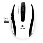 Rato NGS Flea Advanced Wireless USB 1600dpi - 5 botões - Mão direita - Preto/branco - NGS FLEAADVANCEDWHITE
