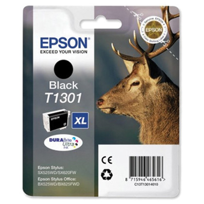 Epson Stag Tinteiro Preto T1301 Tinta DURABrite Ultra - Epson C13T13014010