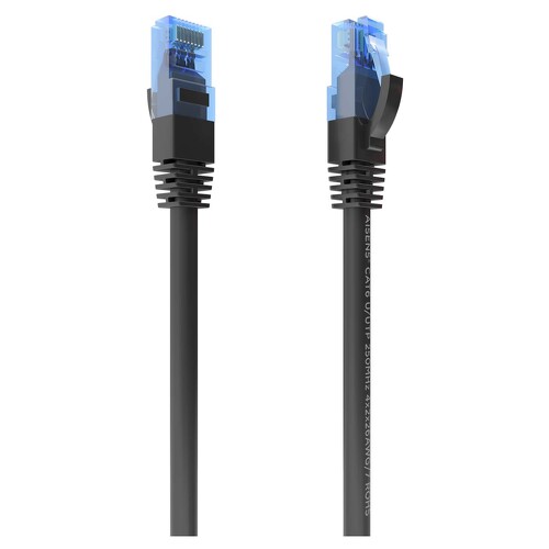 Cabo de Rede Aisens RJ45 Cat.6 UTP AWG26 CCA - 0,75m - Cor Preto - Aisens 261407