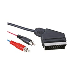 Cabo SCART Macho para 2x RCA Macho 5m - Velleman VELAVW060