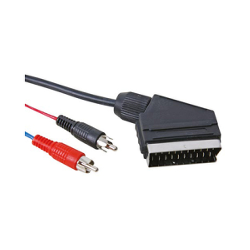 Cabo SCART Macho para 2x RCA Macho 5m - Velleman VELAVW060