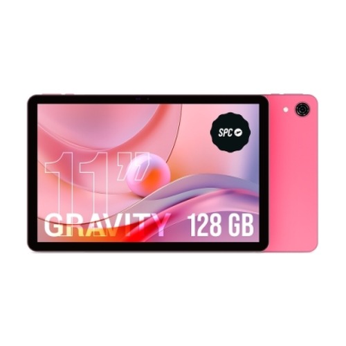 Tablet SPC Gravity 6 com tela IPS de 11" - 4 GB - 128 GB - Câmera de 5 MP - Bateria de 6000 mAh - Cor rosa - SPC 97924128P