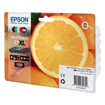 Pacote com 5 cartuchos de tinta originais Epson T3357 (33XL) - C13T33574011 - Epson C13T33574011