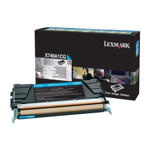 Lexmark X746A1CG toner 1 unidade(s) Original Ciano - Lexmark X746A1CG