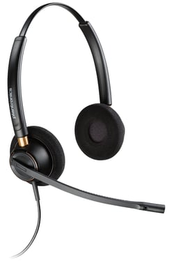 Plantronics EncorePro 520 Auscultador com microfone - Cancelamento de ruído - Almofadas auriculares - Preto - Plantronics 89434-02