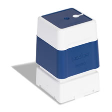 Suporte de carimbos azul. 6 carimbos de 30 x 30 mm - Brother PR3030E6P