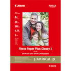 CANON PP-201 plus photo paper inkjet 260g/m2 A4 20 sheets 1-pack - Canon 2311B019