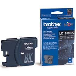Tinteiro preto em blister. Duração estimada: até 450 páginas (segundo ISO/IEC 24711) - Brother LC1100BKBP