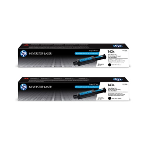 Pack Toners HP 143A Preto W1143AD 2500 Pág. 2un - HP HPW1143AD
