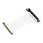 Cabo de extensão de riser flexível PCIe 4.0 x16 da Aisens - Blindagem EMI - Comprimento 17cm - Cor branca - Abysm 301882