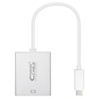 Nanocabo conversor USB-C para VGA. USB-C/M - VGA/H - Alumínio - 10 cm - Cor Cinza - Nanocable 10.16.4101