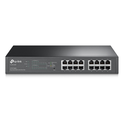 TL-SG1016PE Switch Gigabit 16x10/100/1000, 8x PoE+, 110 W, caixa em aço - TP-Link TL-SG1016PE