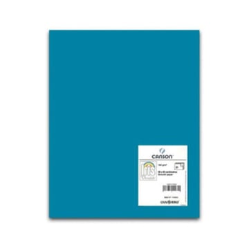 Cartolina 50x65cm Azul Caribe 185g 1 Folha Canson - Canson 17280167
