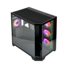 Gabinete L-Link Nova ATX - Vidro Temperado Contínuo - 4 Ventoinhas RGB - USB 3.0 - Preto - L-Link NOVA