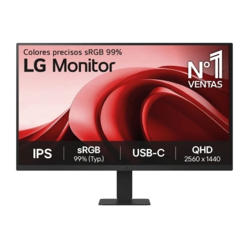 Monitor LED LG 27U631A-B IPS QHD de 27" 100Hz HDR - Tempo de resposta de 5 ms - Inclinação ajustável - HDMI, USB-C - VESA 100x100 - LG 27U631A-B