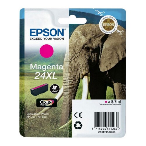Epson T2433 (24XL) Magenta Tinteiro Original - C13T24334012 - Epson C13T24334012