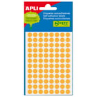 Etiquetas Apli Minibag Laranja Fluorescente Ø 8.0mm 3 Folhas - APLI 208171