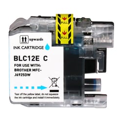 Brother LC12E Cyan Cartucho Genérico de Tinta - Substitui LC12EC - BI-LC12EXLCY