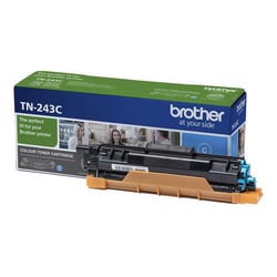 Toner Cião. Duração estimada: 1.000 Pág. segundo ISO/IEC 19798 - Brother TN243C