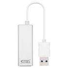 Conversor Nanocabo USB 3.0 para Gigabit Ethernet 10/100/1000 Mbps - 15cm - Cor Alumínio - Nanocable 10.03.0401