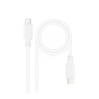 Cabo USB 2.0 3A Nanocable - Tipo USB-C/M-USB-C/M - 1m - Branco - Cor branca - Nanocable 275777
