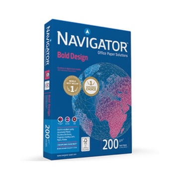 Papel 200gr Fotocopia A4 Navigator Bold Design 1x150Fls - Navigator 1801143