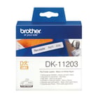 Etiquetas pré-cortadas para pastas (papel térmico). 300 etiquetas brancas de 17 x 87 mm - Brother DK11203