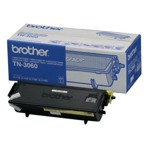 Toner Preto. Duração estimada: 6.700 páginas A4 a 5% de cobertura - Brother TN3060