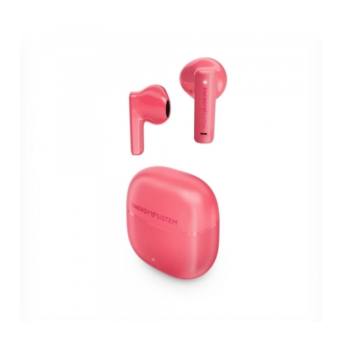 Energy Sistem Auriculares True Wireless - Bluetooth 5.4 - 20h Autonomia - Graves Profundos - Materiales Reciclados - Asistente de Voz Integrado - Color Rojo - Energy Sistem 298757
