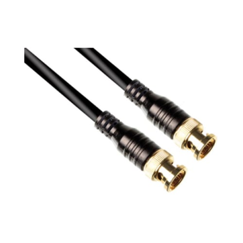 Cabo Coaxial Vídeo BNC Macho/Macho 75ohms 3m - Contactos em Crómio Dourado - Velleman VELPAC412C030
