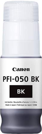 Canon PFI050 Negro Botella de Tinta Original - PFI050BK/5698C001 - Canon 5698C001