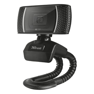 Webcam Trust com microfone HD 720p 8MP Trino - Cabo flexível - Cabo USB 1,43m - Trust 18679