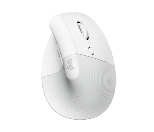 Logitech Lift Vertical Bluetooth Wireless USB Mouse 4000dpi - 5 botões - Mão direita - Branco - Logitech 910-006475