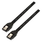 Aisens Cable SATA III Data 6G com âncoras - 0,5 m para disco rígido SATA I - II - III SSD - Cor preta - Aisens A130-0157