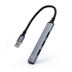 EWENT HUB USB 3.0 3x USB + 1x USB 3.0 SLIM SILVER - Ewent EW1144