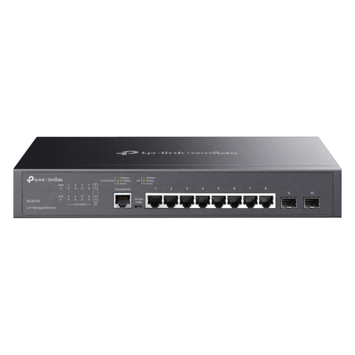 TP-Link Switch gerido JetStream de 8 portas Gigabit L2+ com 2 ranhuras SFP - TP-Link SG3210