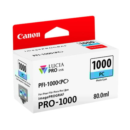 Tinteiro Canon PFI-1000 Azul Foto 0550C001 80ml - Canon PFI1000PC