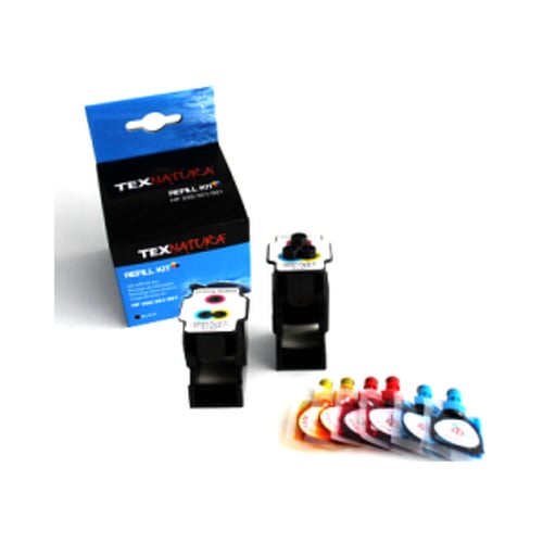 Refill Kit Compatível HP 22 / 28 / 57 3 Cores - Texnatura TN-H373REFILLKIT