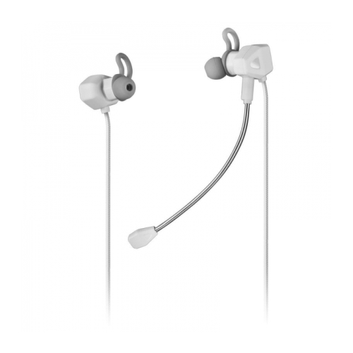 Mars Gaming MIHX Auriculares In-Ear - Tecnologia Dual Driver Haptic Sense - Sujecion Doble Silicona - Microfonos Anti-Ruido - Compatibilidad Universal - Color Blanco - Mars Gaming 295847