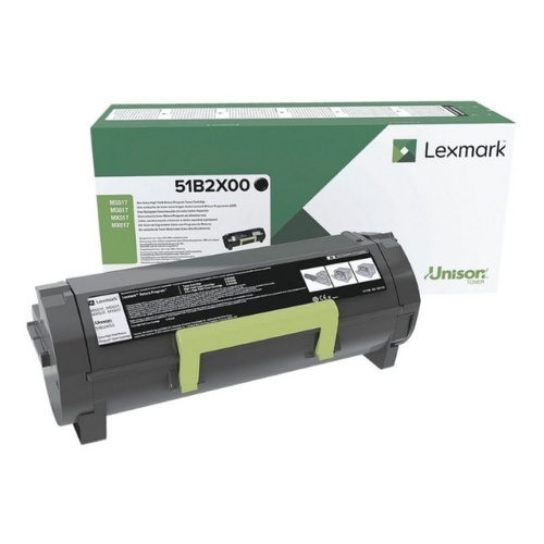 Lexmark MS517/MS617/MX517/MX617 Toner Original Preto - 51B2X00 - Lexmark 51B2X00