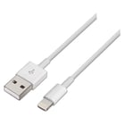 Cabo Aisens Lightning para USB 2.0 - Lightning/M-USB macho - 1,0 m - Cor branca - Aisens A102-0035