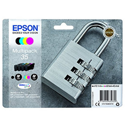 Epson Padlock C13T35864010 tinteiro 4 unidade(s) Original Rendimento padrão Preto, Ciano, Magenta, Amarelo - Epson C13T35864010
