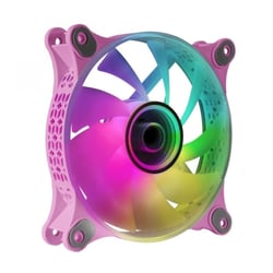 Mars Gaming MF-3D Ventilador ARGB - Efecto Espejo Infinito 3D - Iluminacion 360° - Compatible con Asus Aura Sync y mas - Color Rosa - Mars Gaming 295477