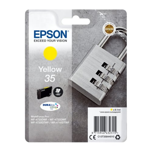 EPSON TINTEIRO AMARELO 35 PRO WF-4710DTWF/WF-4725DWF/WF-4720DWF - Epson C13T35844020
