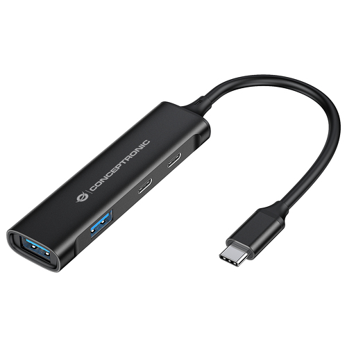 CONCEPTRONIC HUBBIES12B 4-PORT USB 3.0 HUB 2 USB-C & 2 USB-A - Conceptronic HUBBIES12B