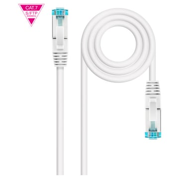 Nanocable Cable Red Cat.7 LSZH SFTP PIMF AWG26 1m - Color Blanco - Nanocable 10.20.1701-W
