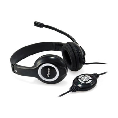 Equip Auscultadores com microfone USB - Controlo de volume - Preto - Equip 245301